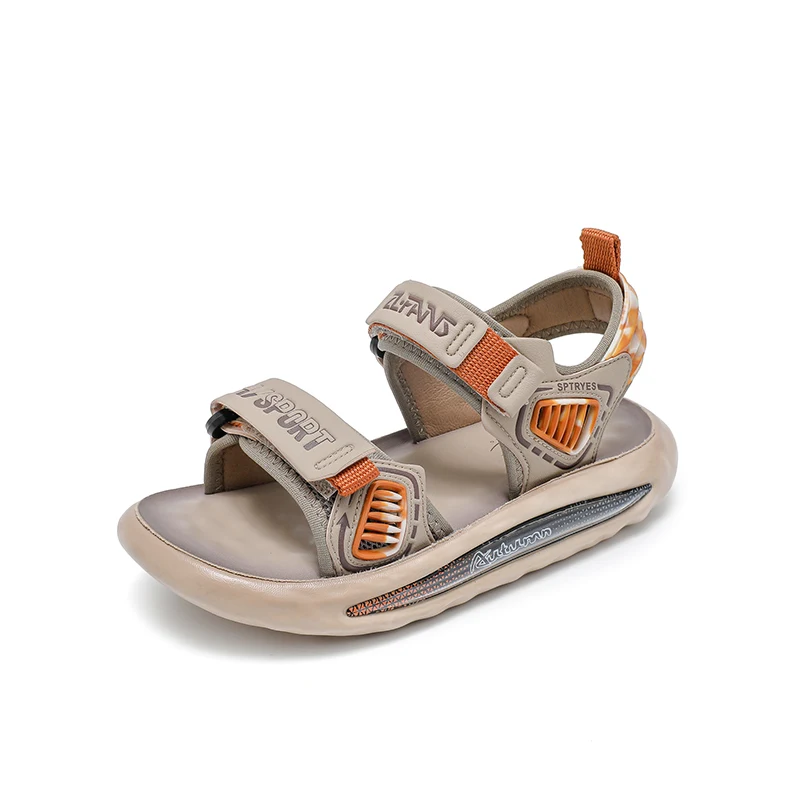 Fashion Summer 2025 New Style Boys' Sandals Children's Casual Shoes Kids Soft Soles Open-toe Beach Shoes