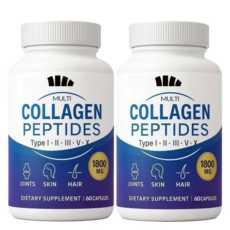 

Colostrum, Biotin, and Keratin Female Collagen Peptide-I, II, III, V, X - Hair, Skin, and Nail Vitamin 60 Capsules