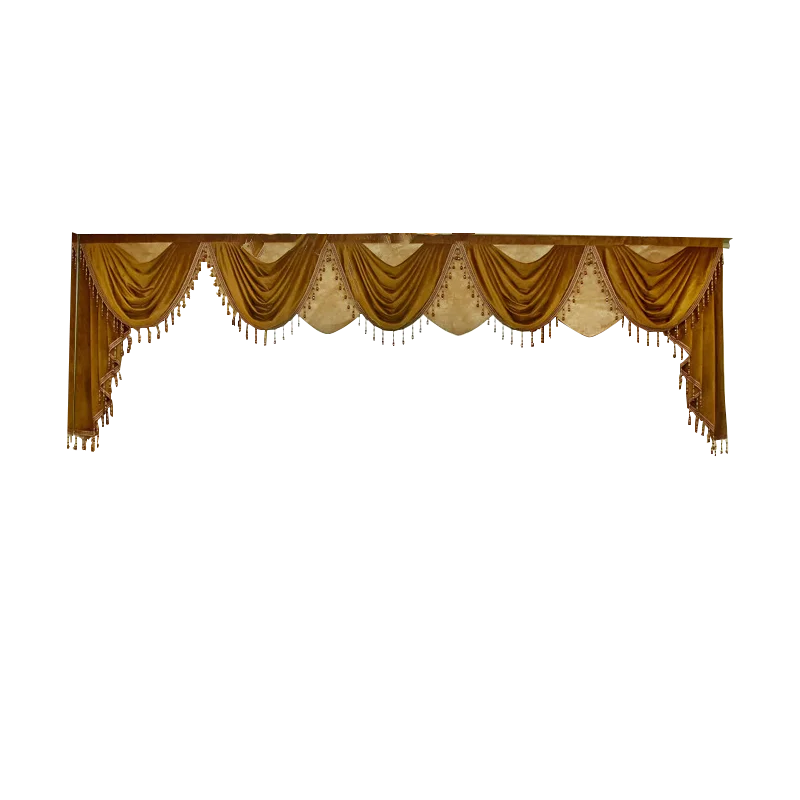 

Living room bedroom balcony floor-to-ceiling window Valance finished high-end high-end light luxury window Valance 1pc