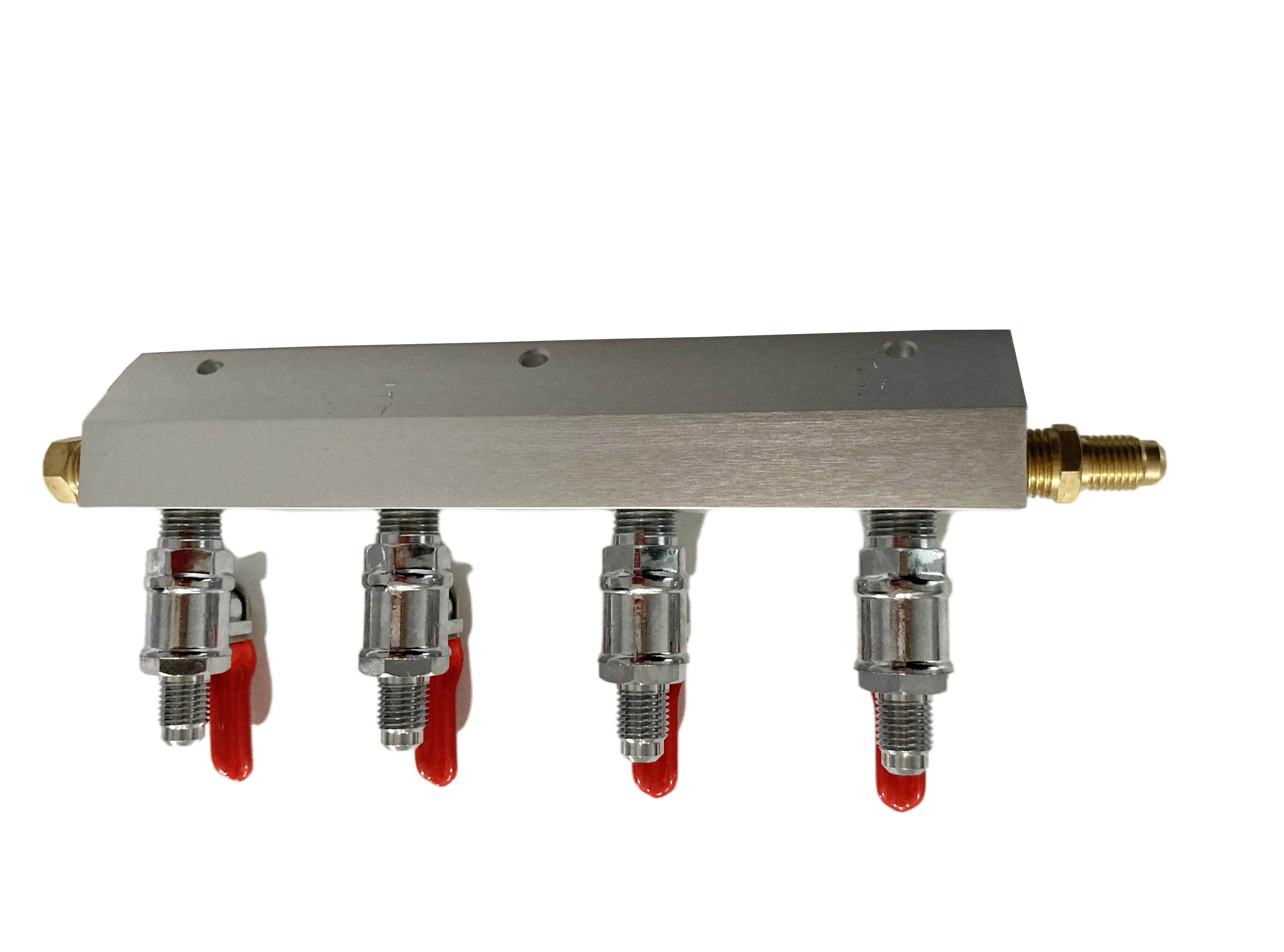 KegLand 4 Output / 4 Way Manifold Gas Line Splitter with Check Valves (1/4