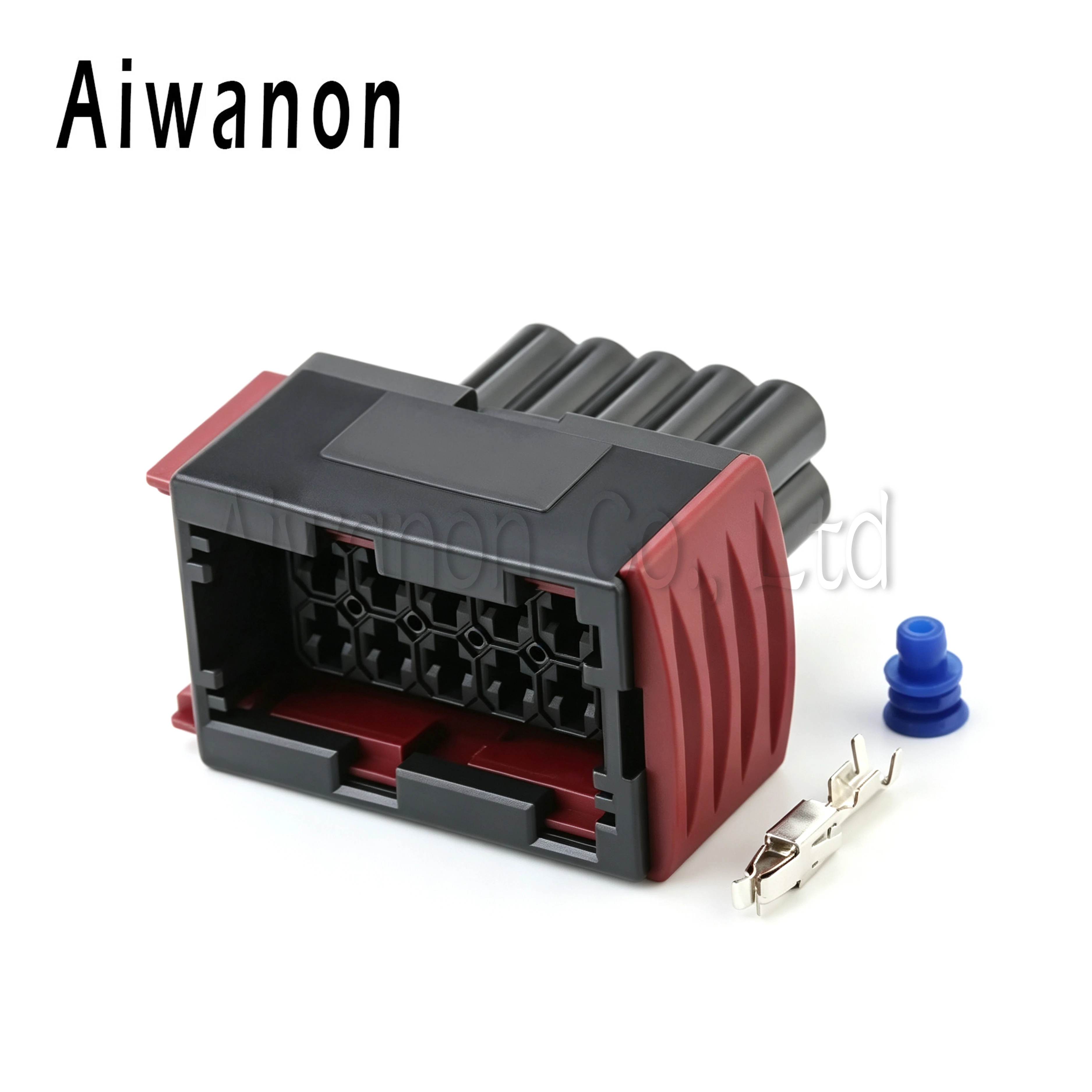 1 Set 10 Pin Car Headlight Female Male Electrical Cable Connector Wire Harness Plug For 1-967240-1 1-962352-1