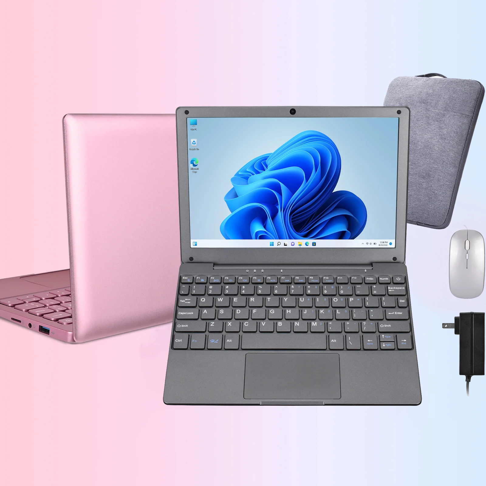 128インチの子供用ラップトップ,n4020 cpu,8GB RAM,10.1 GB SSD