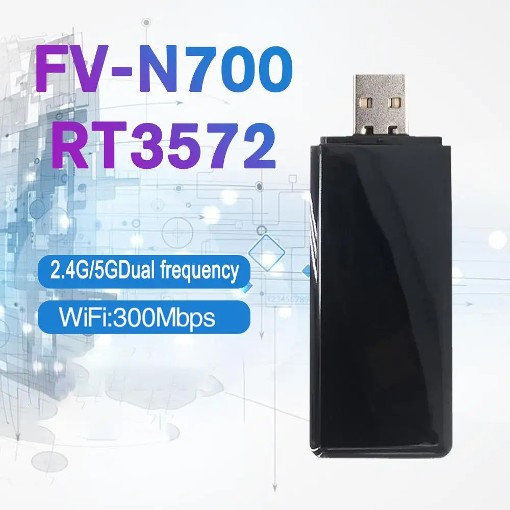 FV-N700 RT3572 2.4G/5G Dual-band USB Wireless Card for Samsung TV WIS09ABGN USB WiFi Adapter Wireless LAN Network Card Adap E6M3