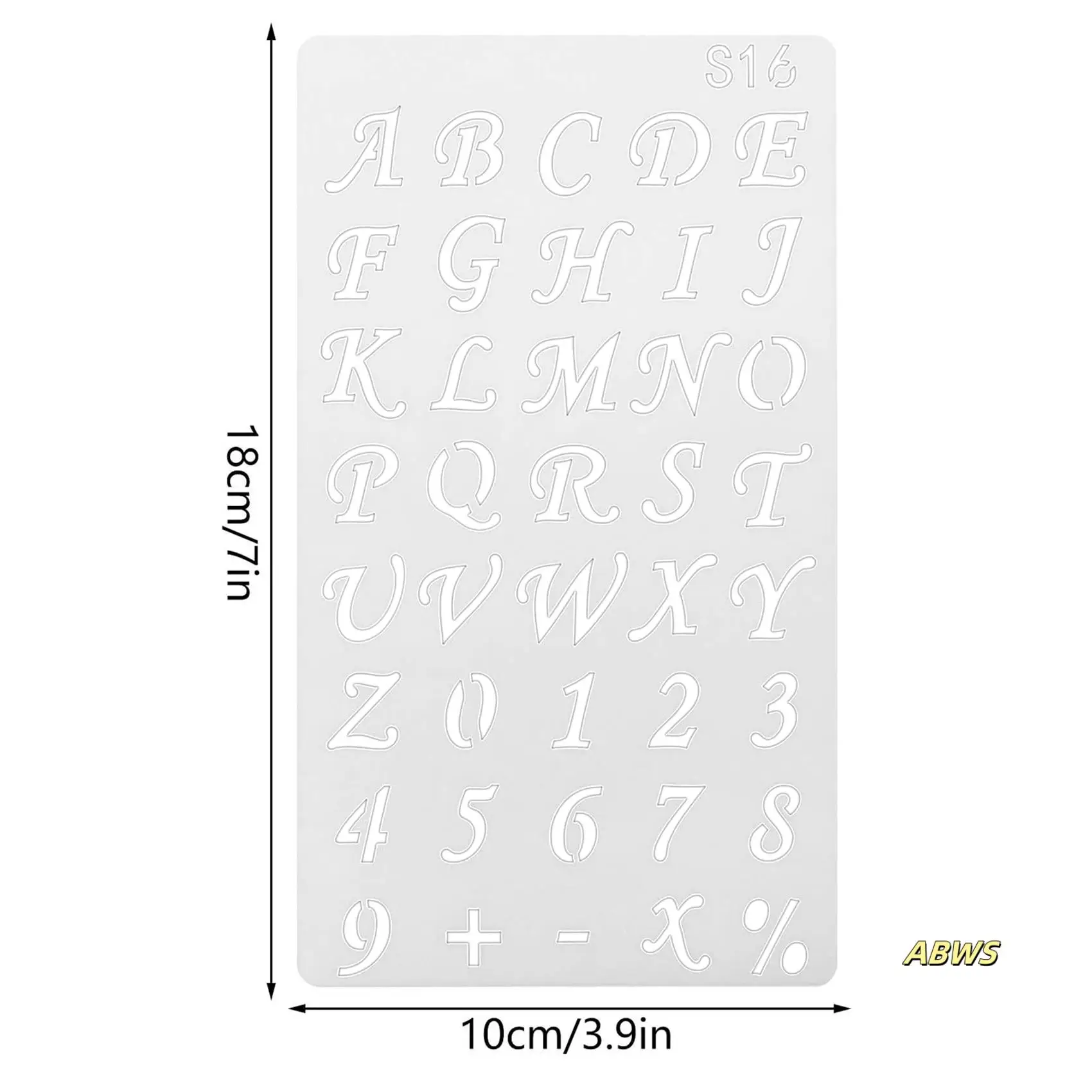 

24 Pcs Alphabet Stencils Reusable Letter Painting Stencils Plastic DIY Drawing Spraying Scale Templates