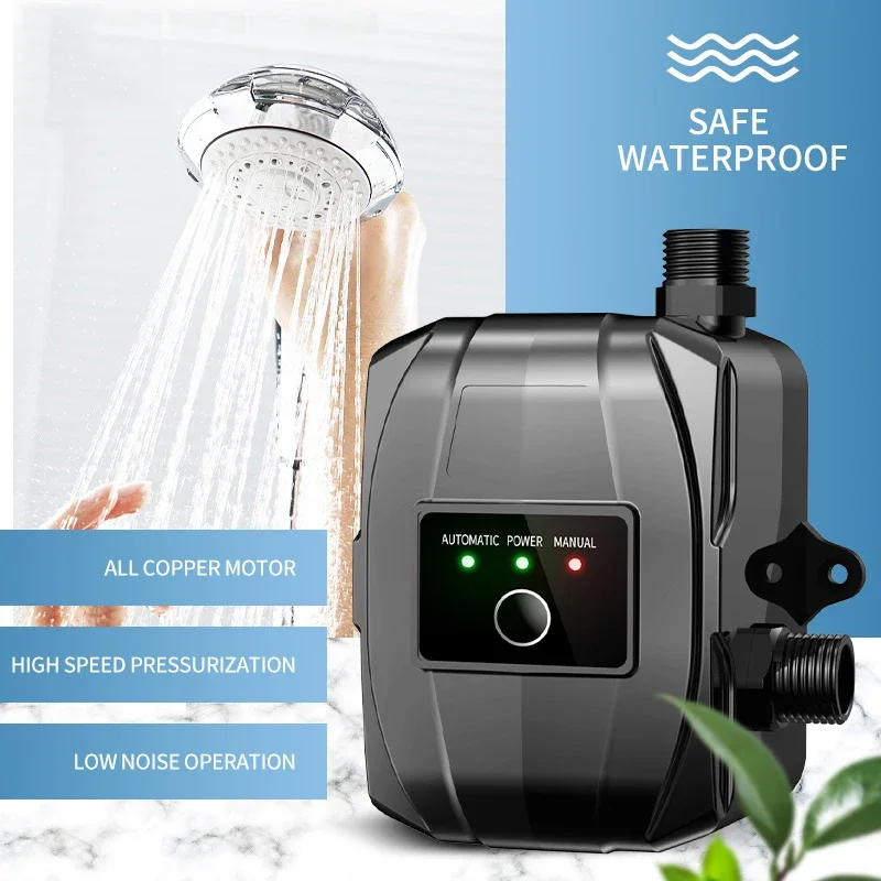 110V/220V New Automatic Booster Pump Tap Water Pipeline Booster Mute Water Shower Water Pressure Shower Bath Pressurized Heater