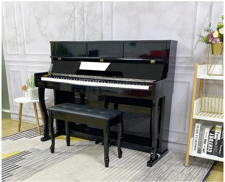 

Vertical Cabinet 88 Keys Hammer Electric Piano With Painted Glossy Slow Drop Clamshell Wholesales Made In China Piano