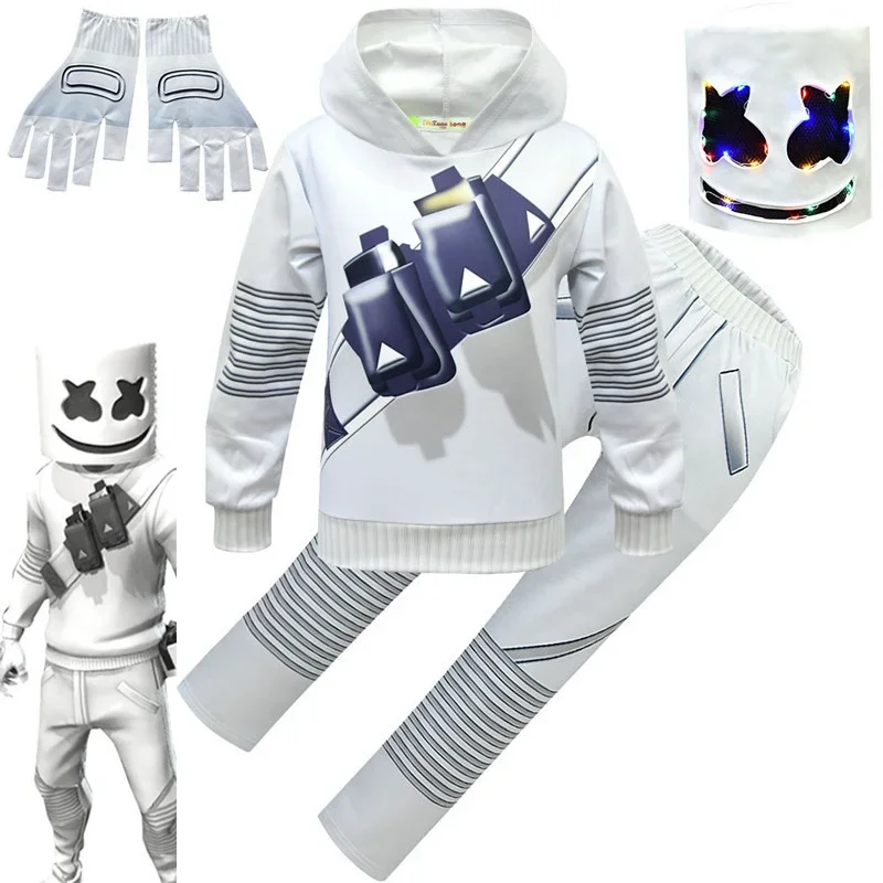 2025 New Hot Rock Music DJ Costume Smiling face DJ Party Cosplay Costumes mask Fancy Mascot Anime Halloween Costume For Adult AA