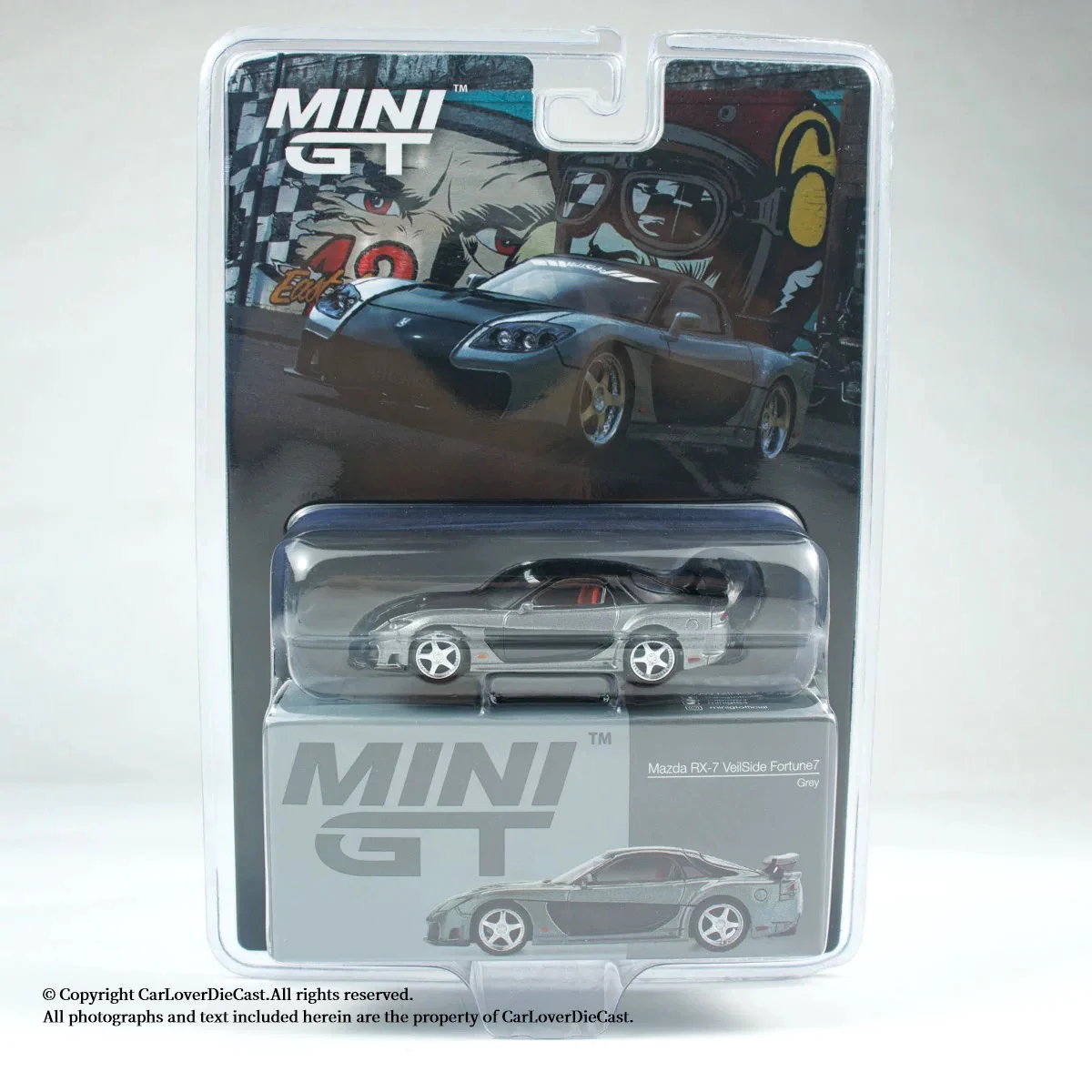 

MINIGT в наличии 1057 1:64 Mazda RX7 VeilSide Fortune Grey, литая под давлением модель автомобиля, коллекция игрушек