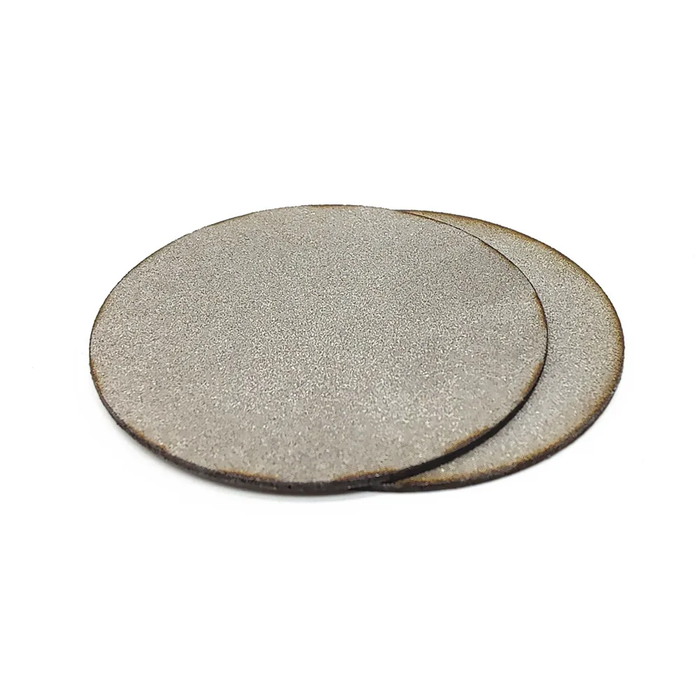 316L สแตนเลสกรองผง Sintered แผ่น 2-160 ไมครอน Aeration หัวสแตนเลสสตีลป้องกันการระเบิด Disc