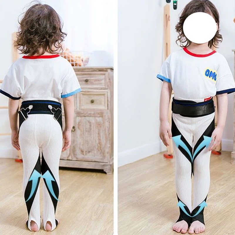 1 Set Children O/X Leg Shape Correction Belt-Adjustable Bowed Knee Valgum Straightening Posture Corrector for Men Women