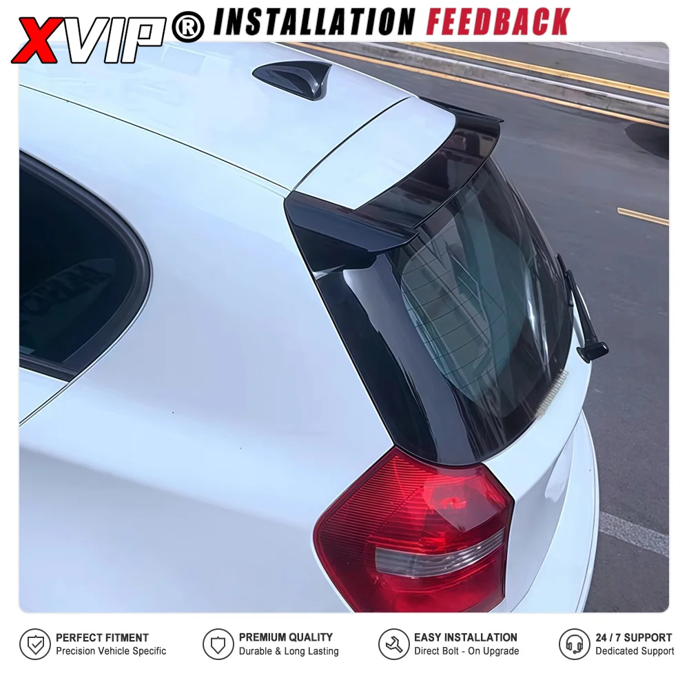 XVIP Gloss Black Rear Roof Spoiler Wing For BMW 1 Series E87 5-door E81 3-door 2004-2011 116i 118 120i 130i Rear Window Spoiler