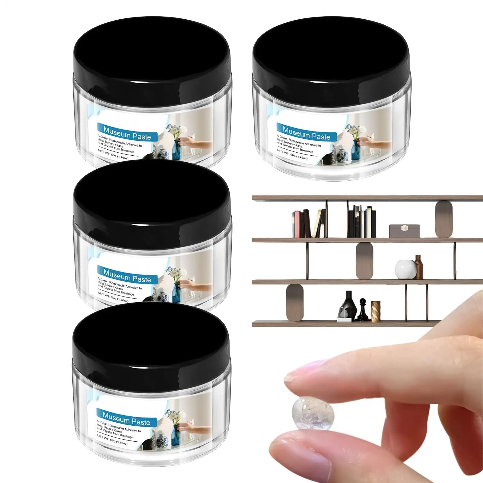 

Музейная паста, 50 г, съемная многоразовая монтажная шпаклевка, прозрачный клей для выставки керамического артефакта, фотоплакат, настенный сейф