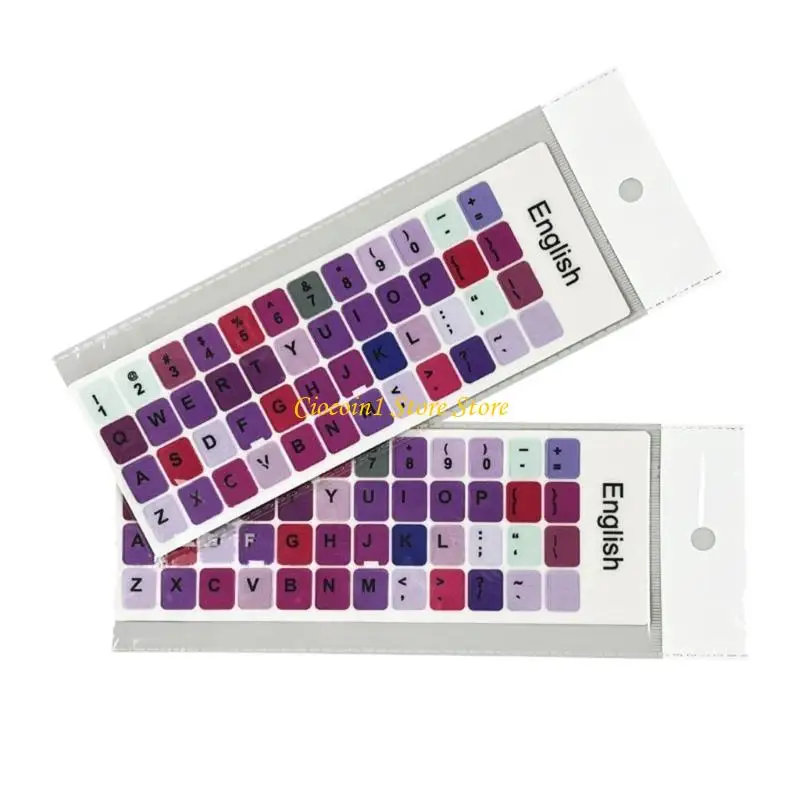 

A3PC 2PCS/Set Keyboard Stickers Button Letters Matte Durable for Laptop PC