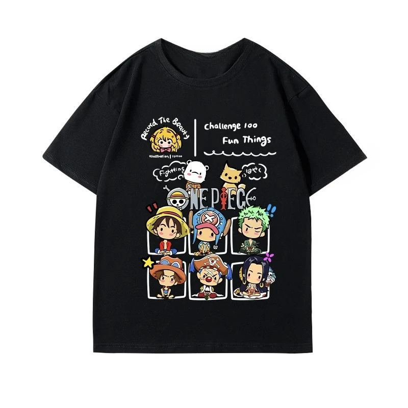 Anime One Piece Chopper Luffy Printed T-shirt Men's and Women's T-shirt Men's Top Sports T-shirt Men's T-shirt Summer Tee 2026
