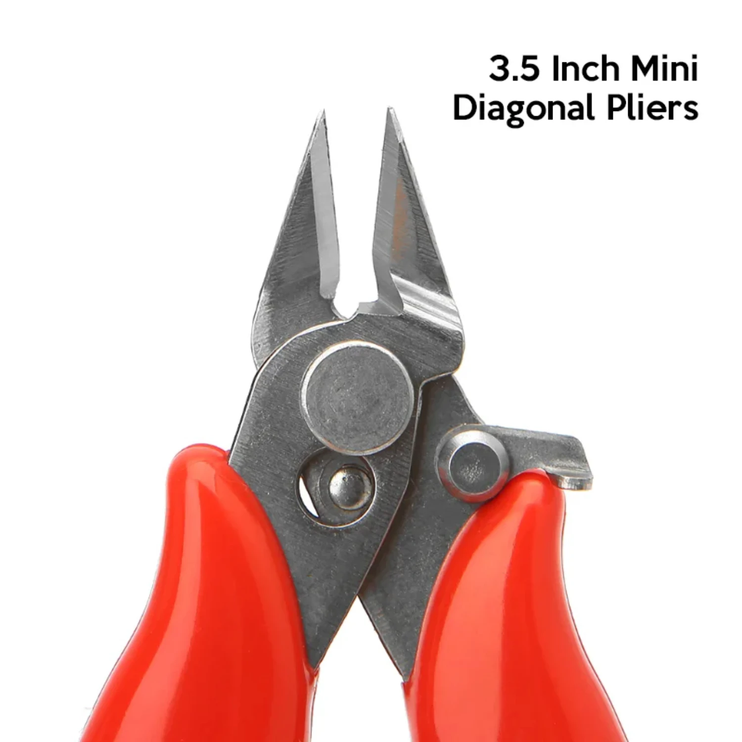 Mini alicate diagonal portátil, durável e conveniente de 3,5 polegadas com alça de borracha isolante macia - corte de fio confiável e prático