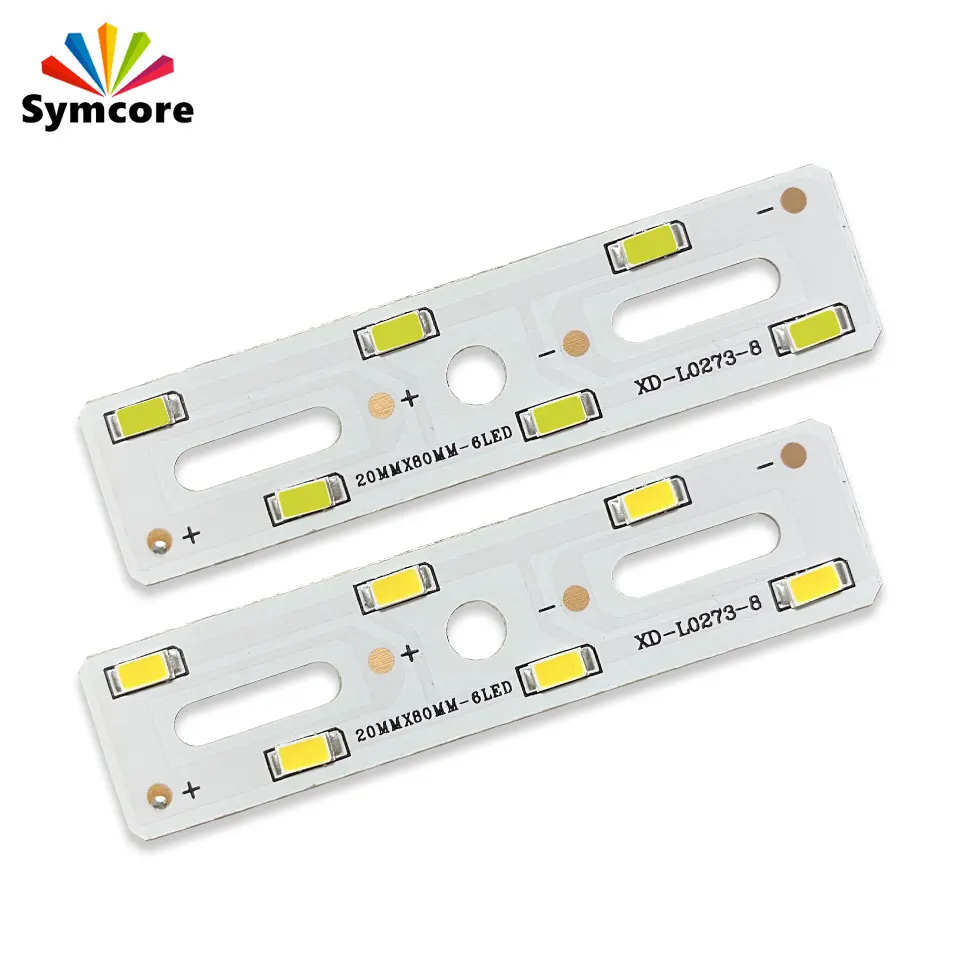 Crystal Shaped LED Patch 3w Long Strip Light Source 20x80mm Lamp Board Tube lamp Pendant Lamp White Warm White Light