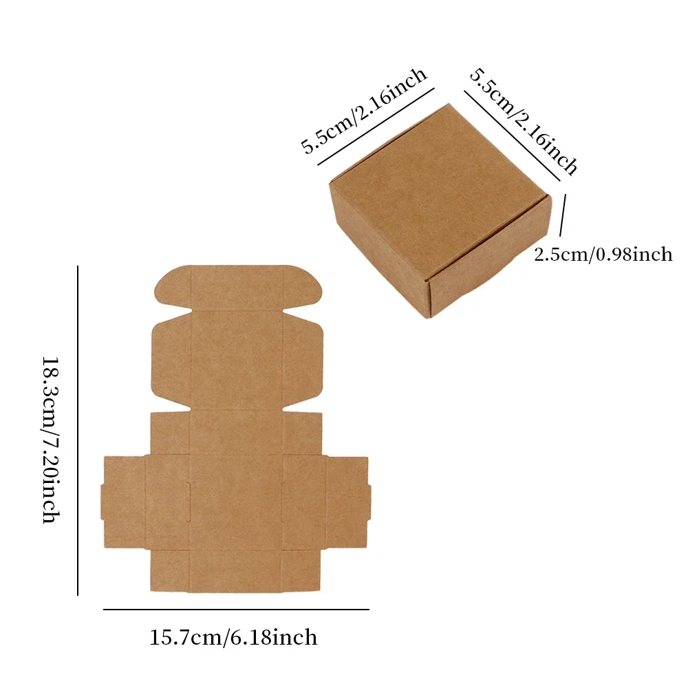 10/20 Stück, 6 Größen, Schmuck, organisierte Verpackung, Kraftpapier-Box, Halskette, Ohrringe, Aufbewahrung, Großhandel, Lieferant