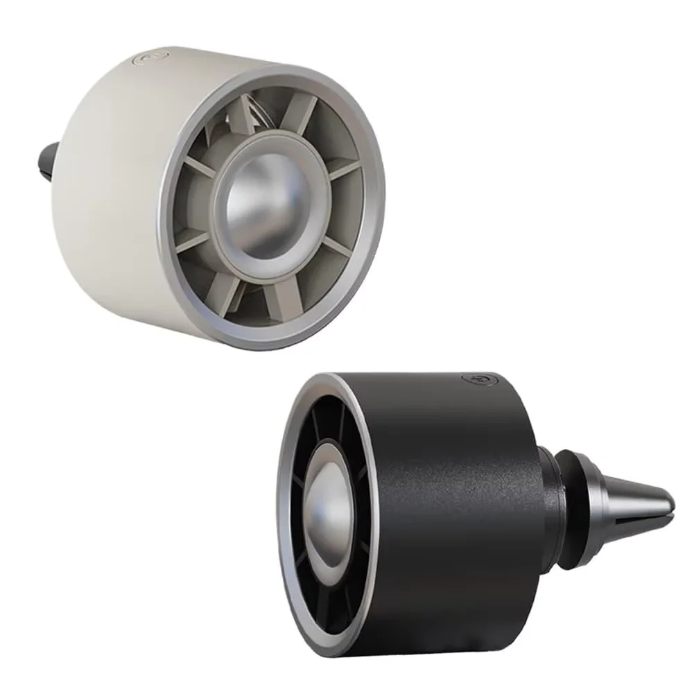 Car Air Vent Fan Portable Mini Cooling Fan Adjustable Wind Speed Ambient Light Universal USB Car Accessories view 6