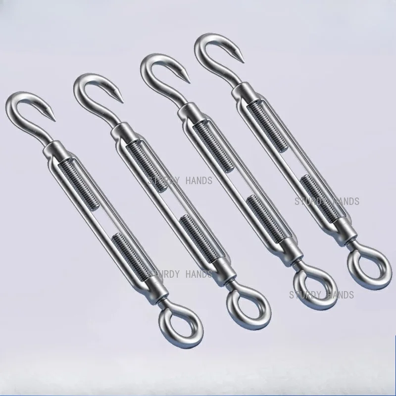 1pc Stainless steel basket screws steel wire rope tension chains open and closed basket bolts M4-M20
