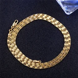 925 Silver 16-30 inches Wholesale 18K Gold Noble Beautiful Fashion Elegant Chain Pretty Men Women Necklace Jewelry Wedding Gift