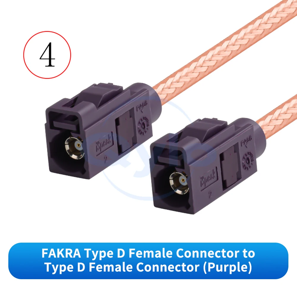 (1 pcs) FAKRA Female to Female Radio Frequency Extension Cable RG142 Coaxial Test Cable FAKRA K