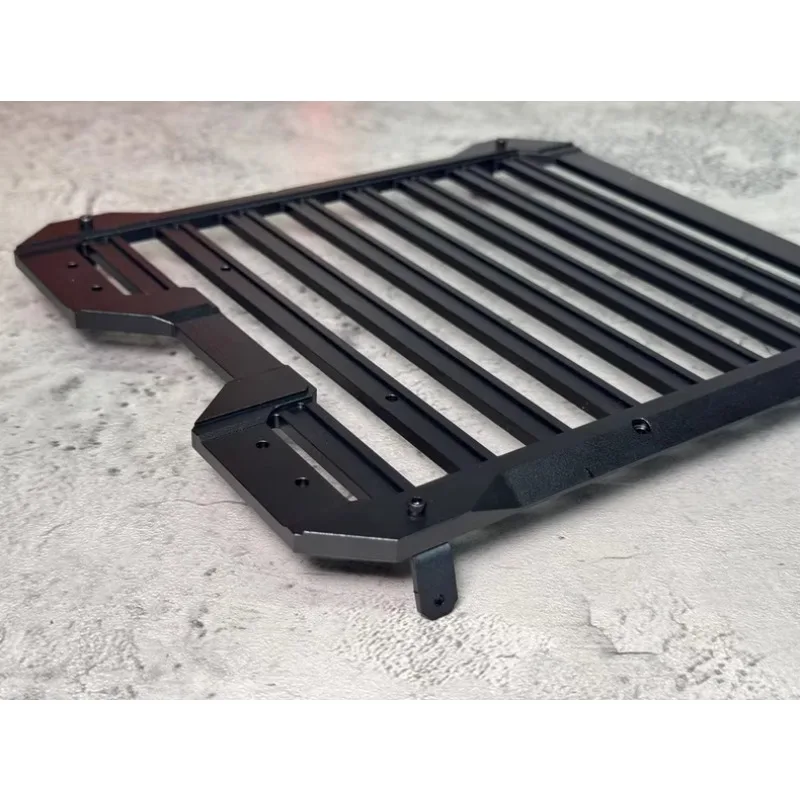 Caja de herramientas de escalera lateral de portaequipajes de techo de aluminio para coche trepador de control remoto YK4084 1/8 212, accesorios de decoración de actualización de Metal modelo a escala