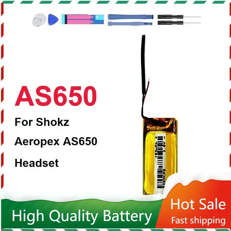 

183mAh Replacement Battery for Shokz Aeropex AS650 Headset High Quality Bateria Warranty + Track NO