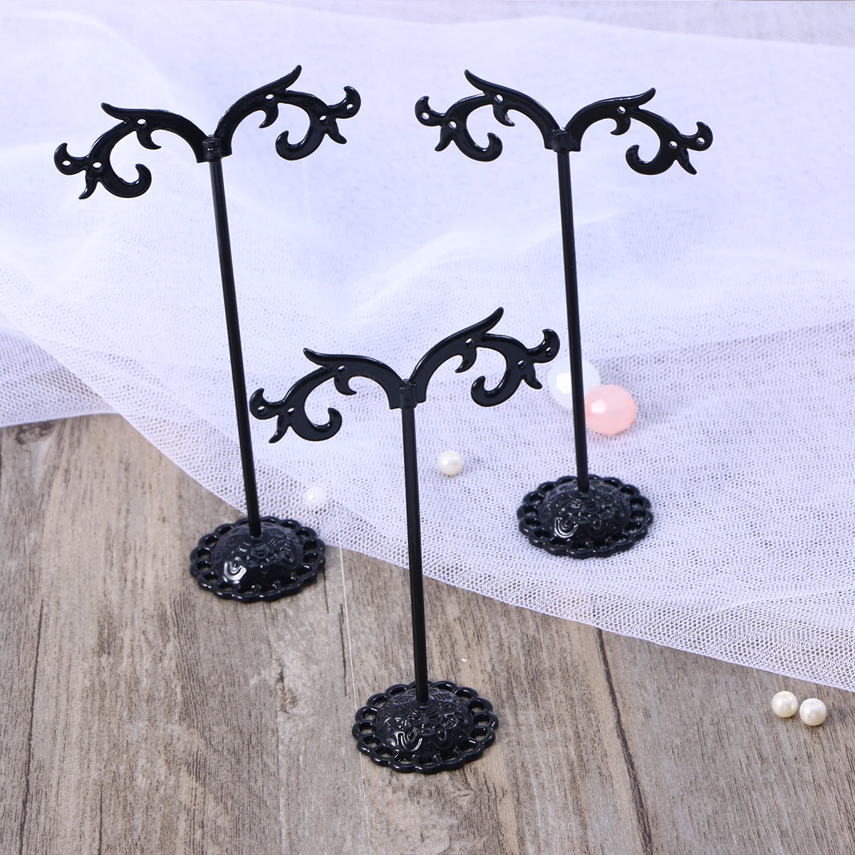 

6 Pcs Rack Jewelry ganizer Necklace Storage Rings Jewelry Display St Holder Metal Display St Home Decor Gifts