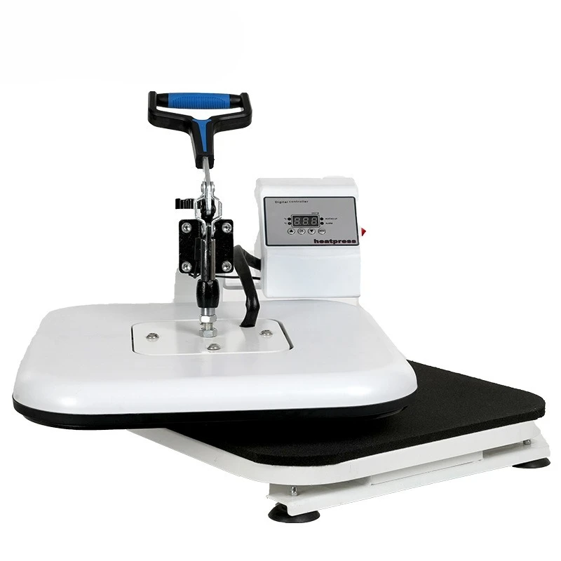 آلة نقل الحرارة اليدوية تهز الرأس الضغط الساخن الملابس طباعة تي شيرت الرقمية