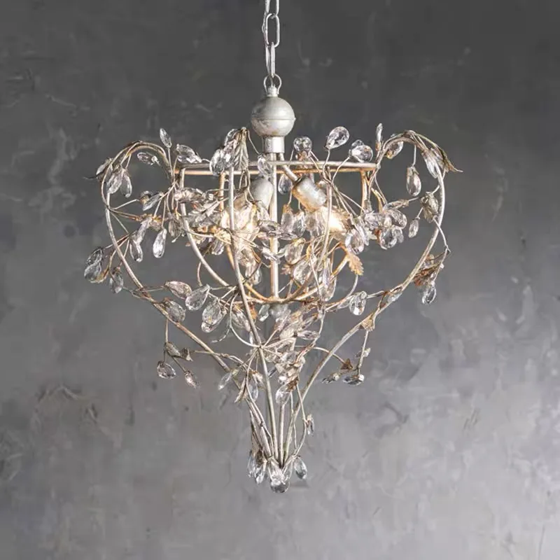 American style branching rural iron art retro designer model room, living room, dining room decoration pendant light