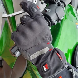 Men's Winter Warmth Waterproof RUKKA Thermo GTX Motorcycle Riding Gloves Sheepskin Leather Motorbike Protective Gloves Anti Drop