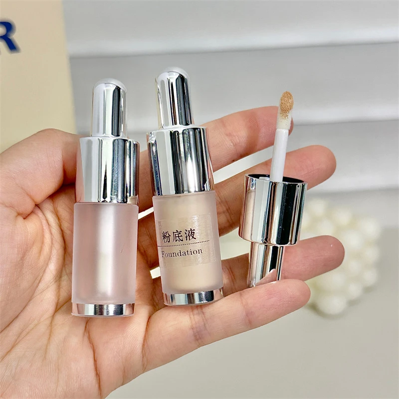 1/5PCS 2.5ml Refillable Bottles Liquid Foundation Subpackage Travel Empty Bottle With Wand Brush Cosmetics Tools