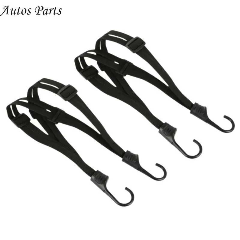 Sangle bagage élastique 57BA avec crochets, corde bagage réglable 60 à 170cm pour le cyclisme