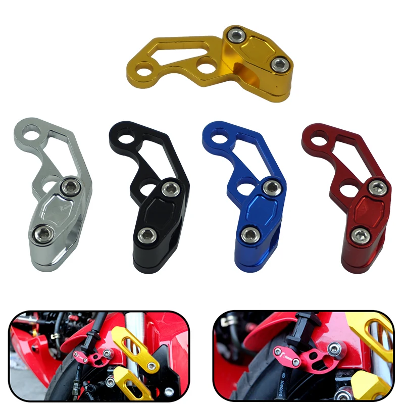 CNC Motorcycle Brake Line Clamps For Suzuki GSXR 600/750/1000 SV650 YAMAHA MT07 R6 R3 MT 03/07/09 Kawasaki Honda Accessories