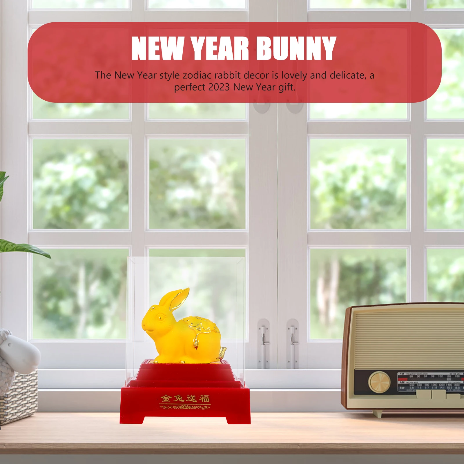 

Golden Rabbit Ornaments Bunny Animal Decor Statues Decoration Outdoor Figurine Figurines