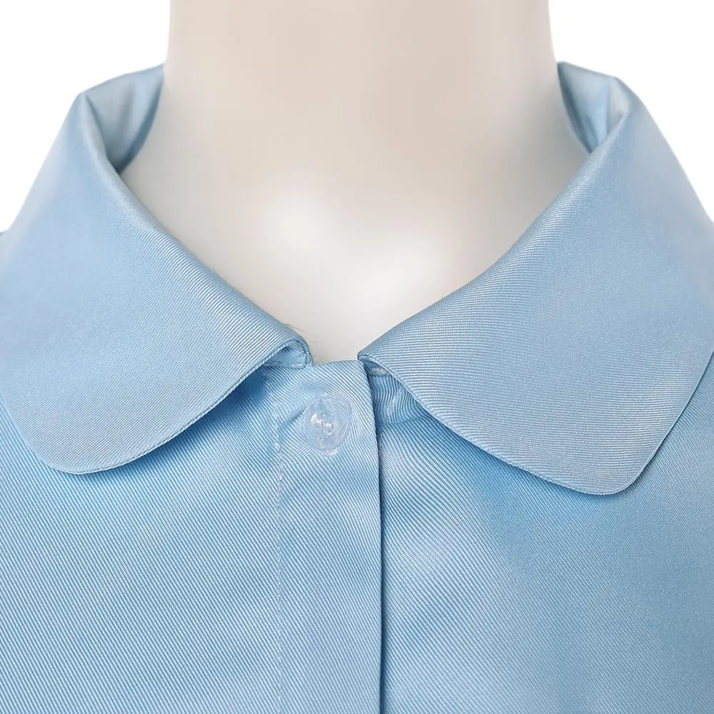 Im Han-rim Cosplay Costume Teach You a Lesson Women Tweed Blazer 2 Piece Outfit Lapel Pocket Short Jacket Bow Tie Collar Shirt view 5