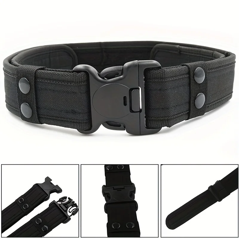 Cintura tattica da uomo mimetica 1 PC cintura regolabile in Nylon da combattimento per impieghi gravosi all\'aperto