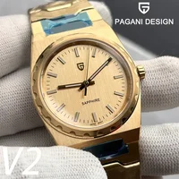 2025 nuevo PAGANI DESIGN Reloj de cuarzo informal para Hombre 37MM VJ21 zafiro relojes de pulsera impermeables de acero inoxidable Reloj Hombre PDYS020