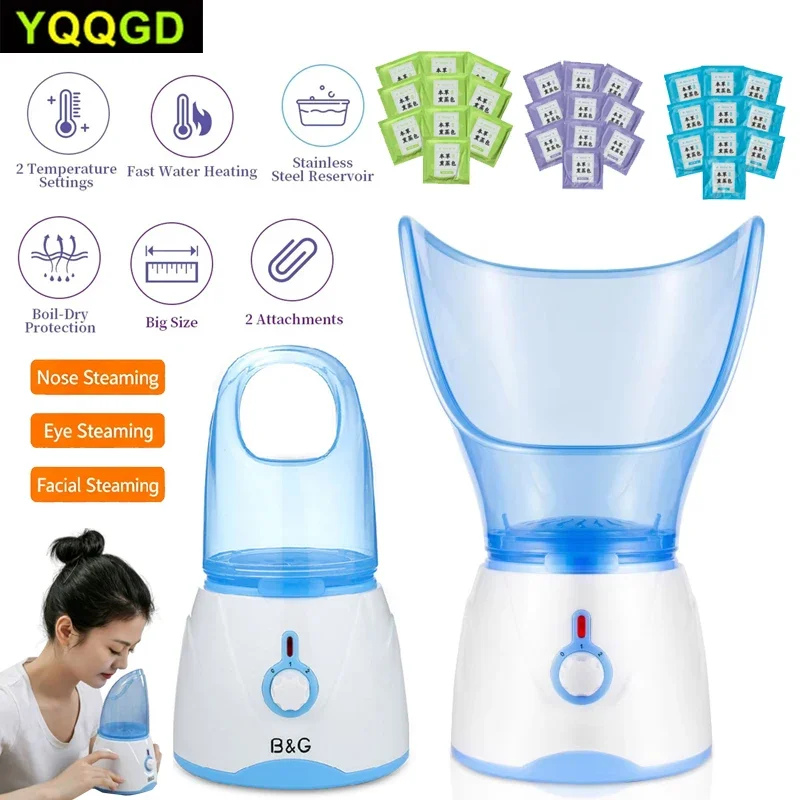Facial Steamer Personal Steam Inhaler Sauna Facial Steamer Hot Mist Moisturizing Beauty Instrument Rejuvenate &Hydrate Your Skin