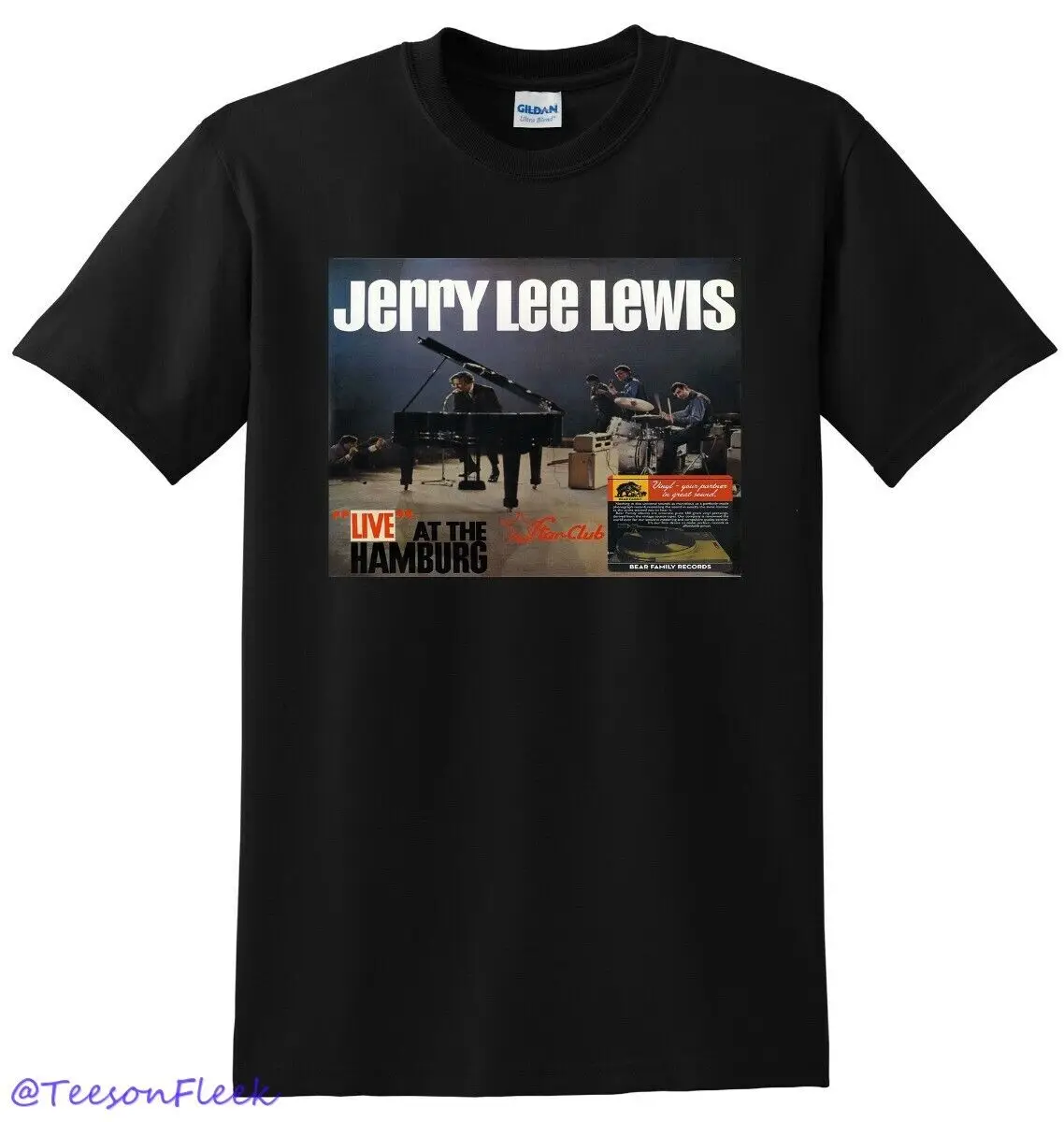 JERRY LEE LEWIS T SHIRT live at the star club hamburg SMALL MEDIUM LARGE or XL