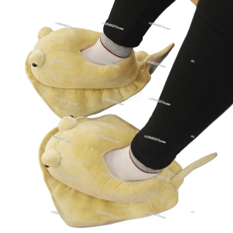 Stingray devil fish simulation home bedroom plush slippers