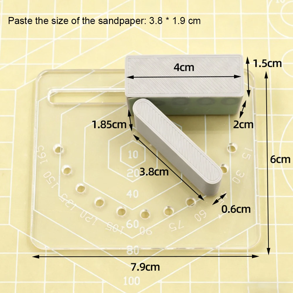 Adjustable Angle Curved Surface Sander Polisher Model Sand Hand-Holder Sanding Board for Hobby Building Tool Repair Accessories