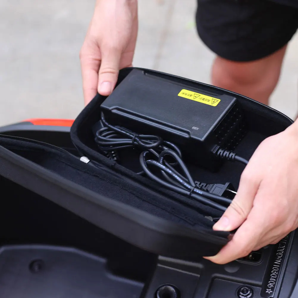 

Storage Bag Durable Easy-Clean Material Electric Vehicle Cable Organizer Bike Accessories Bag Portable Wire for Car