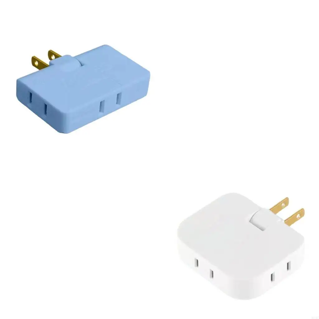 

2Pin Outlet Expander Convert 2 Prong Plug to 3 Prong/2 Prong Socket Safe