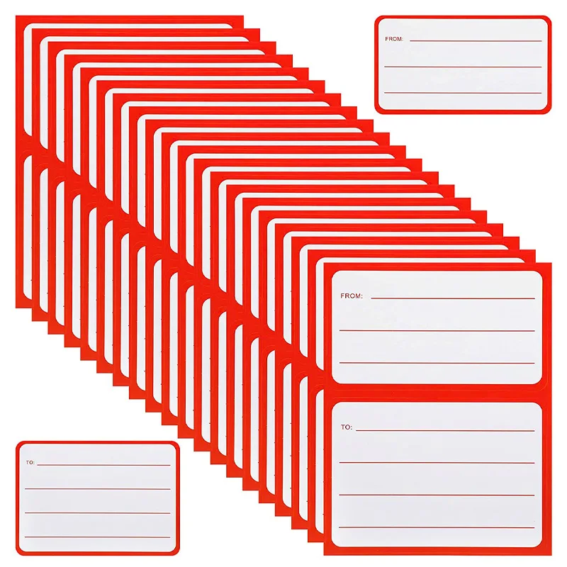 50Pcs Universal Address Mailing Label Sticker Self-adhesive Handwritten Stickers for Mailing Box Envelopes and Shipping Labels