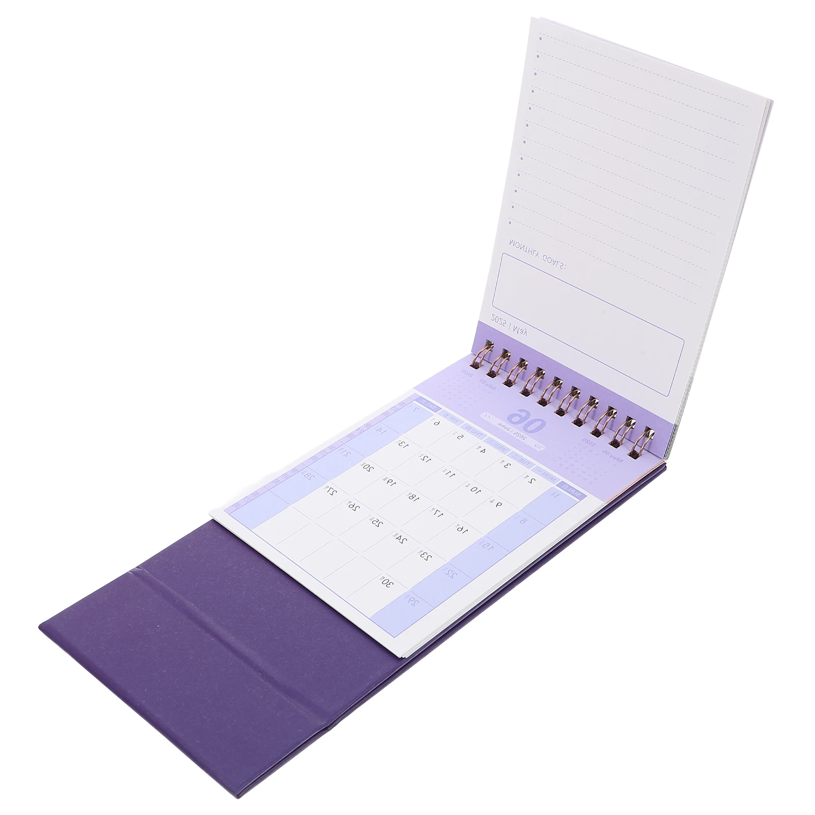 

Simple Calendar Sturdy Lightweight Flip Desktop Calendar Flip Desk Planner Decorative Monthly Memo Office Table