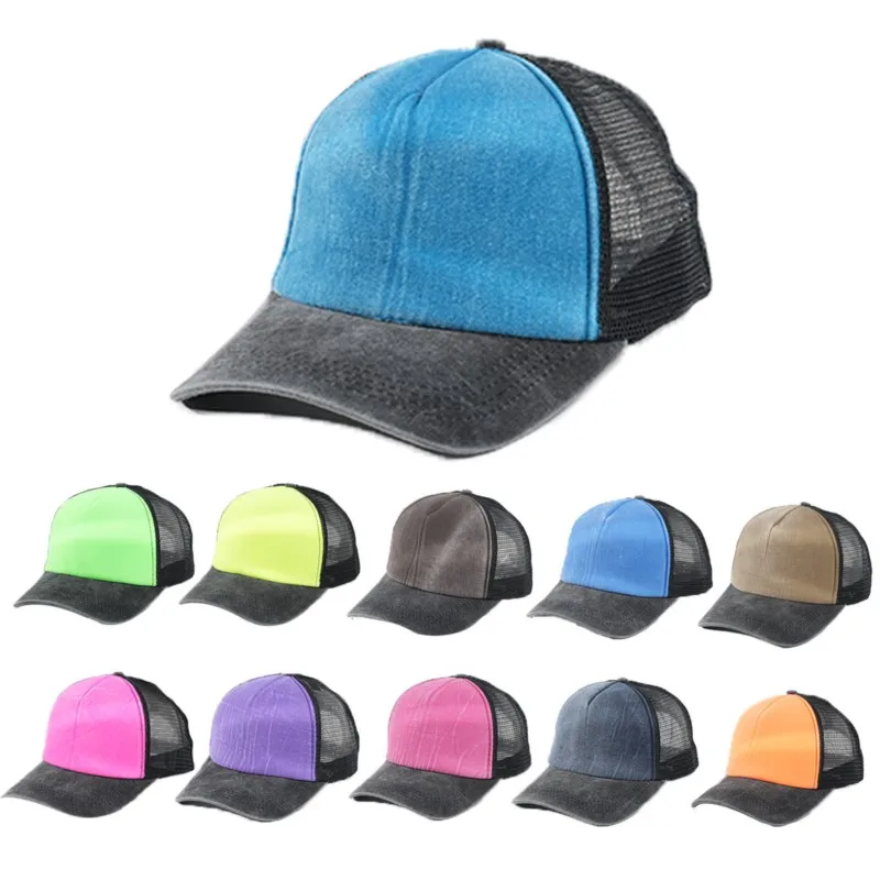 Ladies and gentlemen unisex hats net solid color fashionable versatile breathable sunshade date