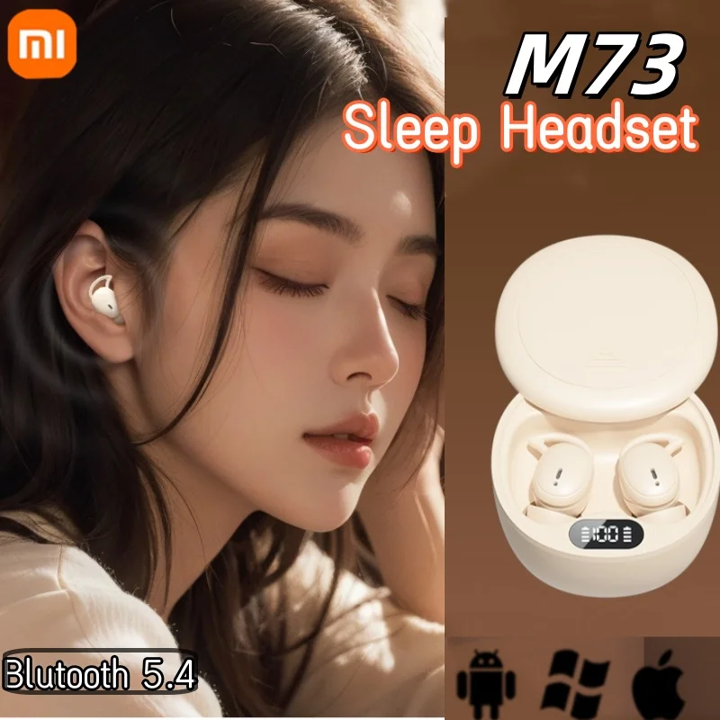 Xiaomi M73 Earbuds Wireless Bluetooth Sleep Small Earphones Mini Sports Running High Quality Noise Reduction Headphones