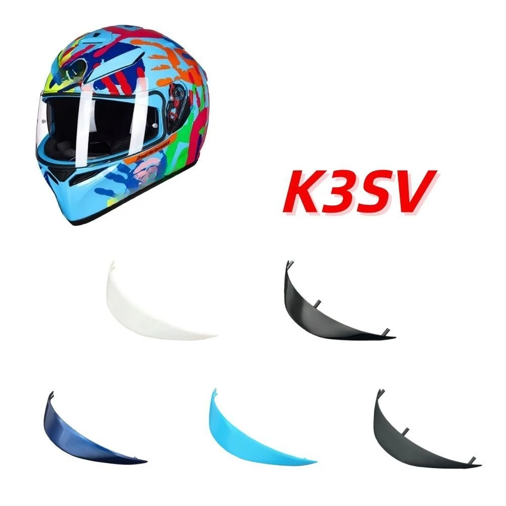 K3SV Helmet Tail Spoiler K5/K5S Tail Plating Colorful Choke Modified Helmet Accessories