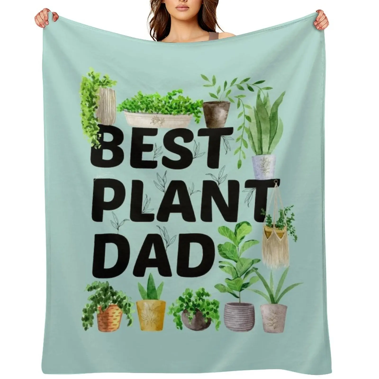 

Best Plant Dad Throw Blanket Shaggy Decorative Beds Soft Beds Large Blankets